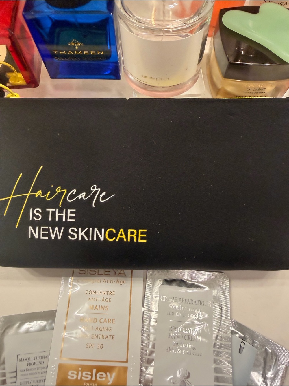 Sisley Black Toiletry Pouch with Gold Script